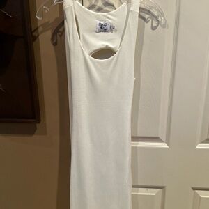 Princess Polly Cream Tank Dress